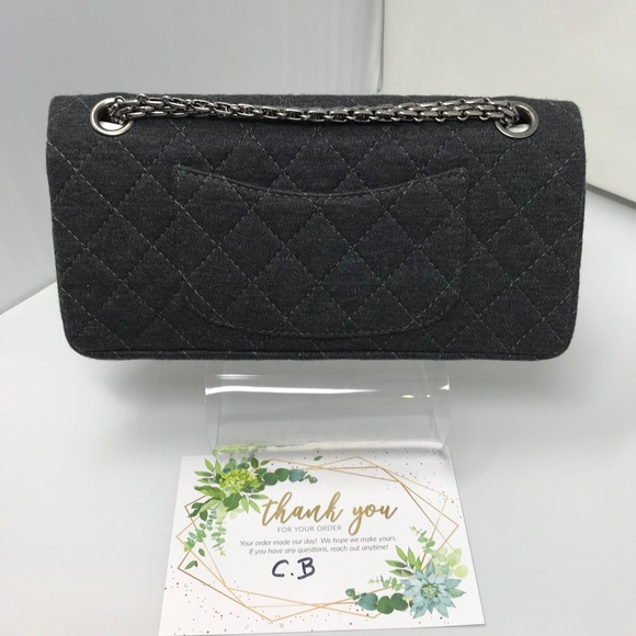 Chanel 2.55 Reissue Mademoiselle Grey Jersey - Picture 5 of 16